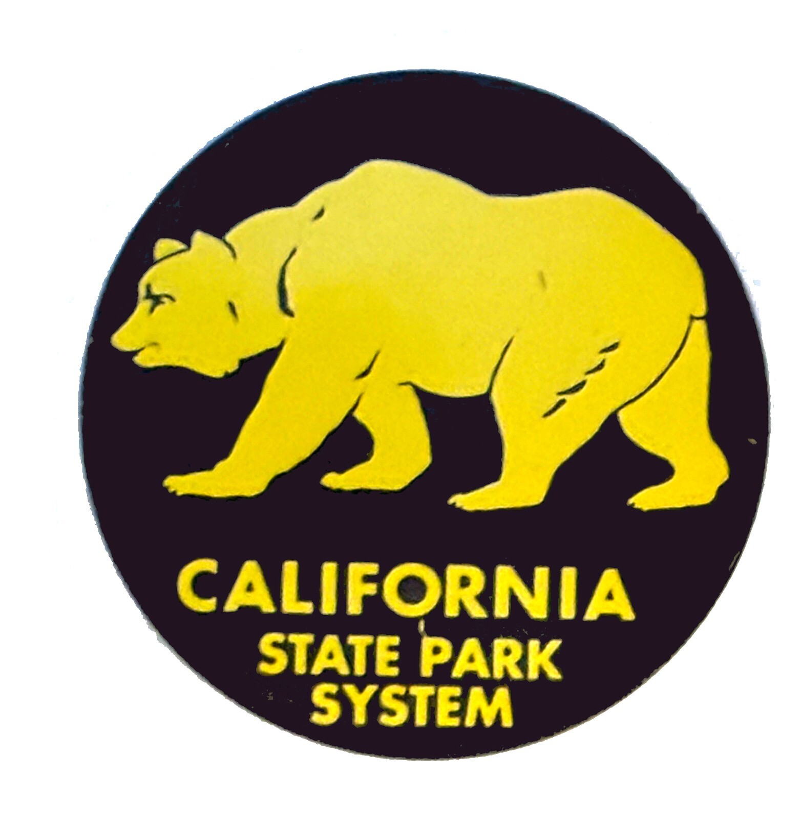 California State Park System - Button PIN - Grizzly Bear