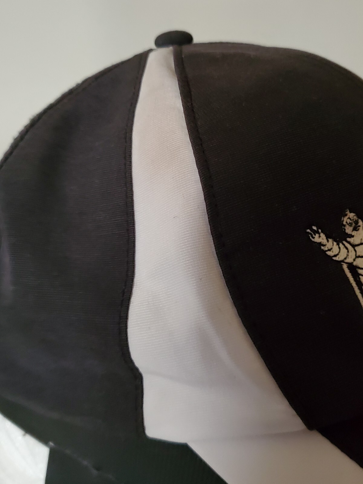 Michelin NIKE Golf Hat RARE Adjustable Black & White Minor Fading & Stains