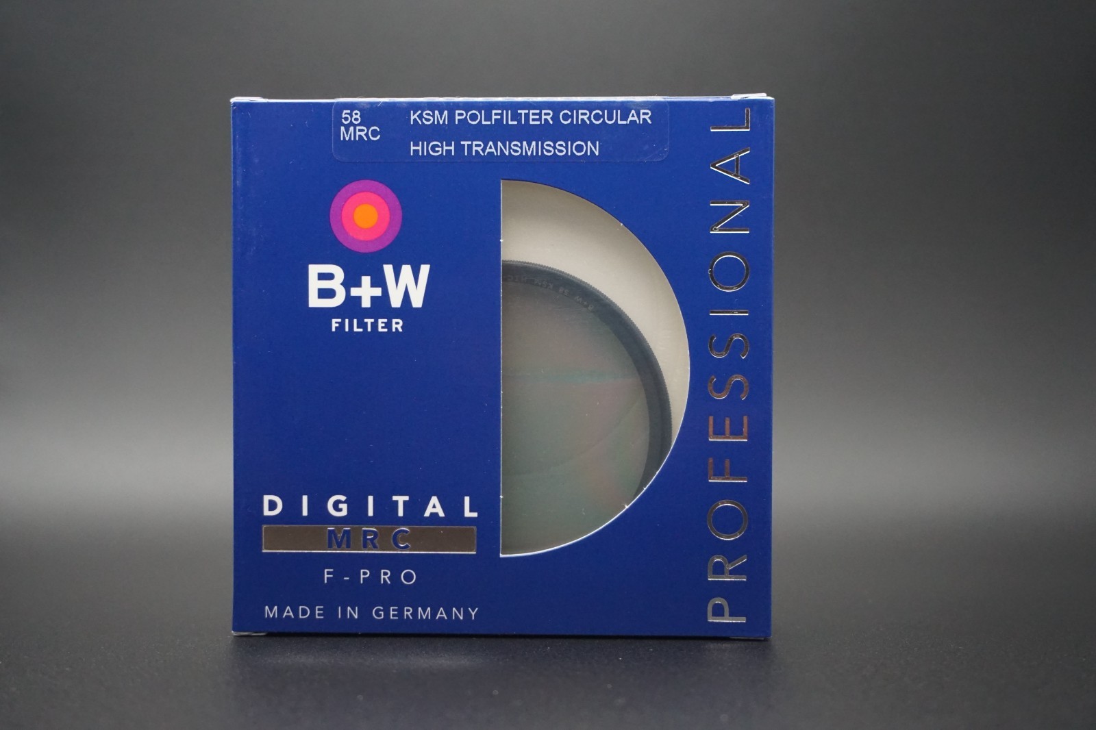 B+W 58mm High Transmission Kaesemann Circular Polarizer CPL Filter Brand New