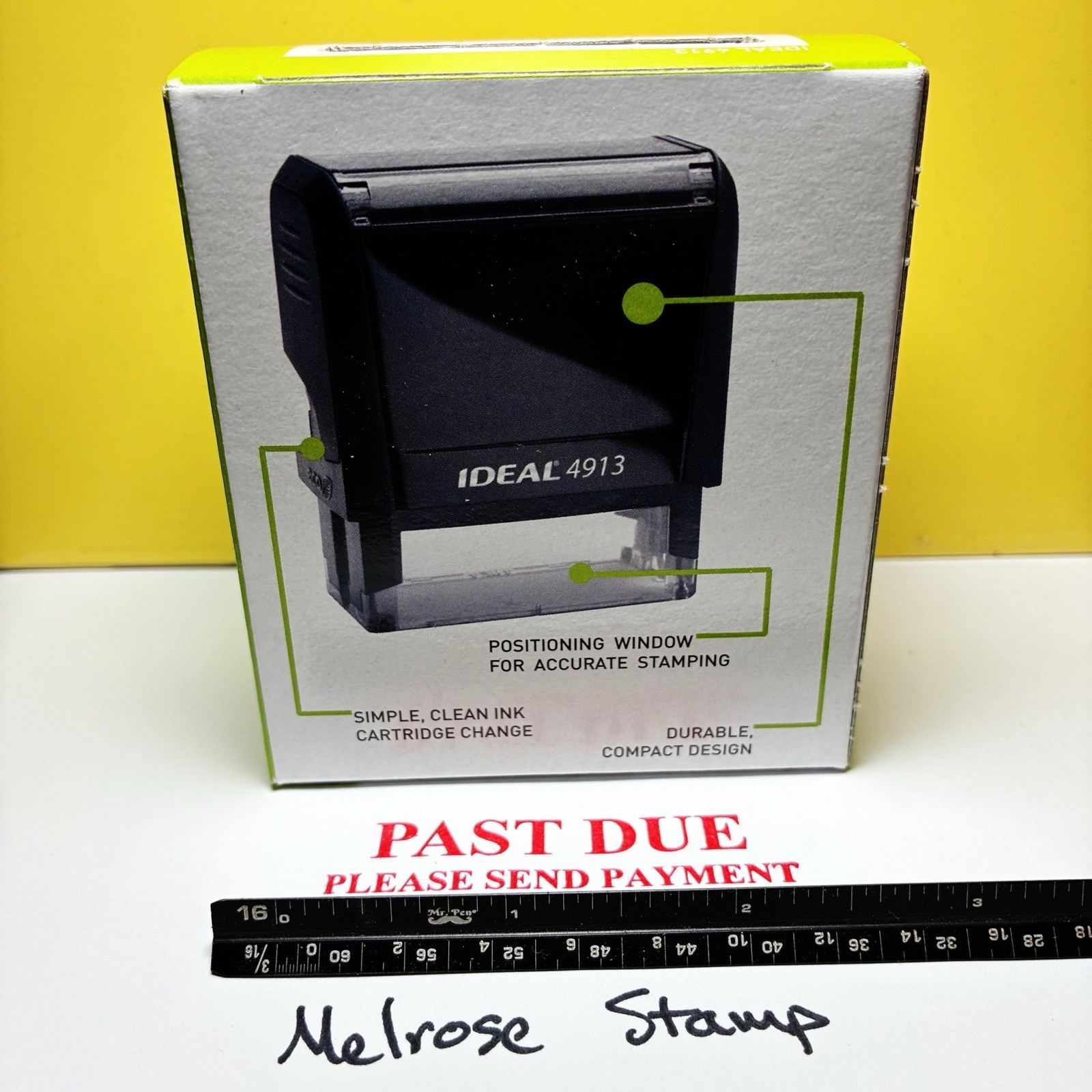 Past Due Please Send Payment Rubber Stamp Red Ink Ideal 4913