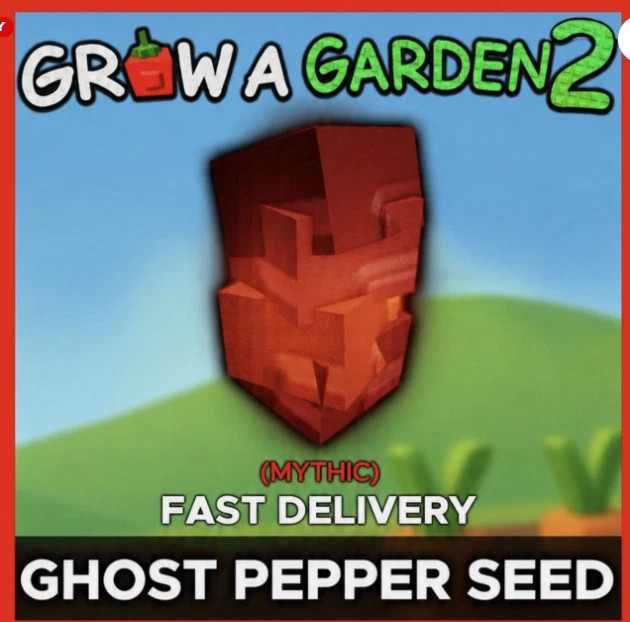 🪴Grow a Garden 2 | x5  Ghost Pepper Seeds | GAG2 Fast & Easy