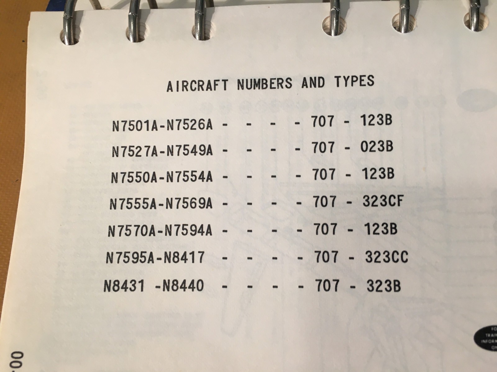 Boeing B-707 Maintenance Training Handbook
