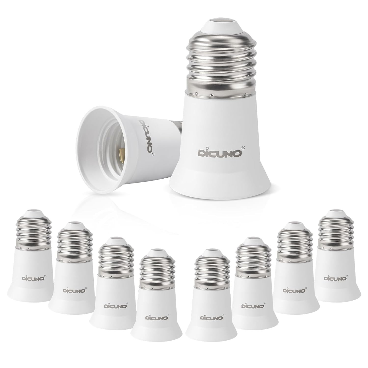 E26 3CM/1.2 Inch Socket Extender, E26 Lamp Bulb Socket Extension, Lamp Holder Ad