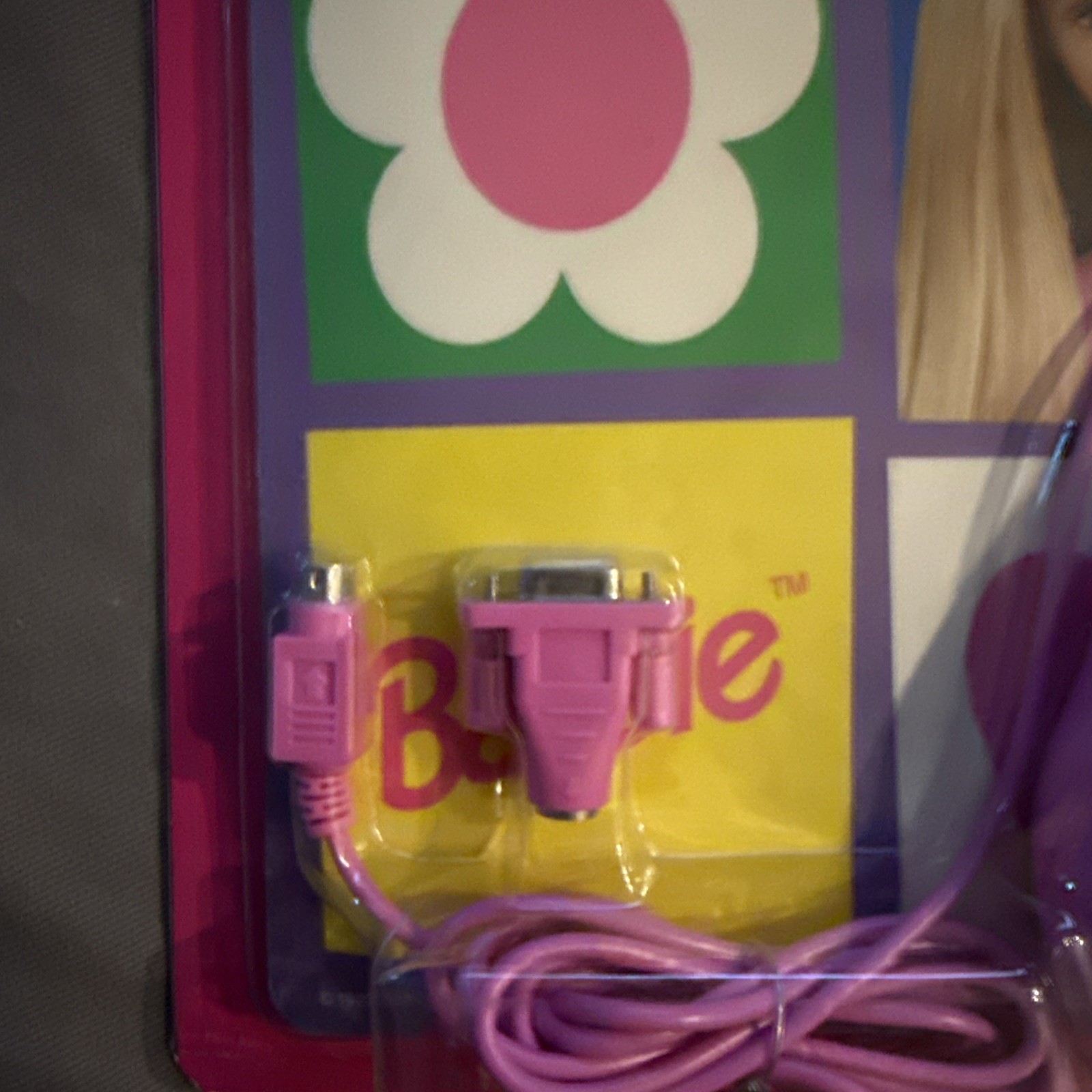 BARBIE COMPUTER MOUSE & MOUSE PAD SEALED Likely not for current computers