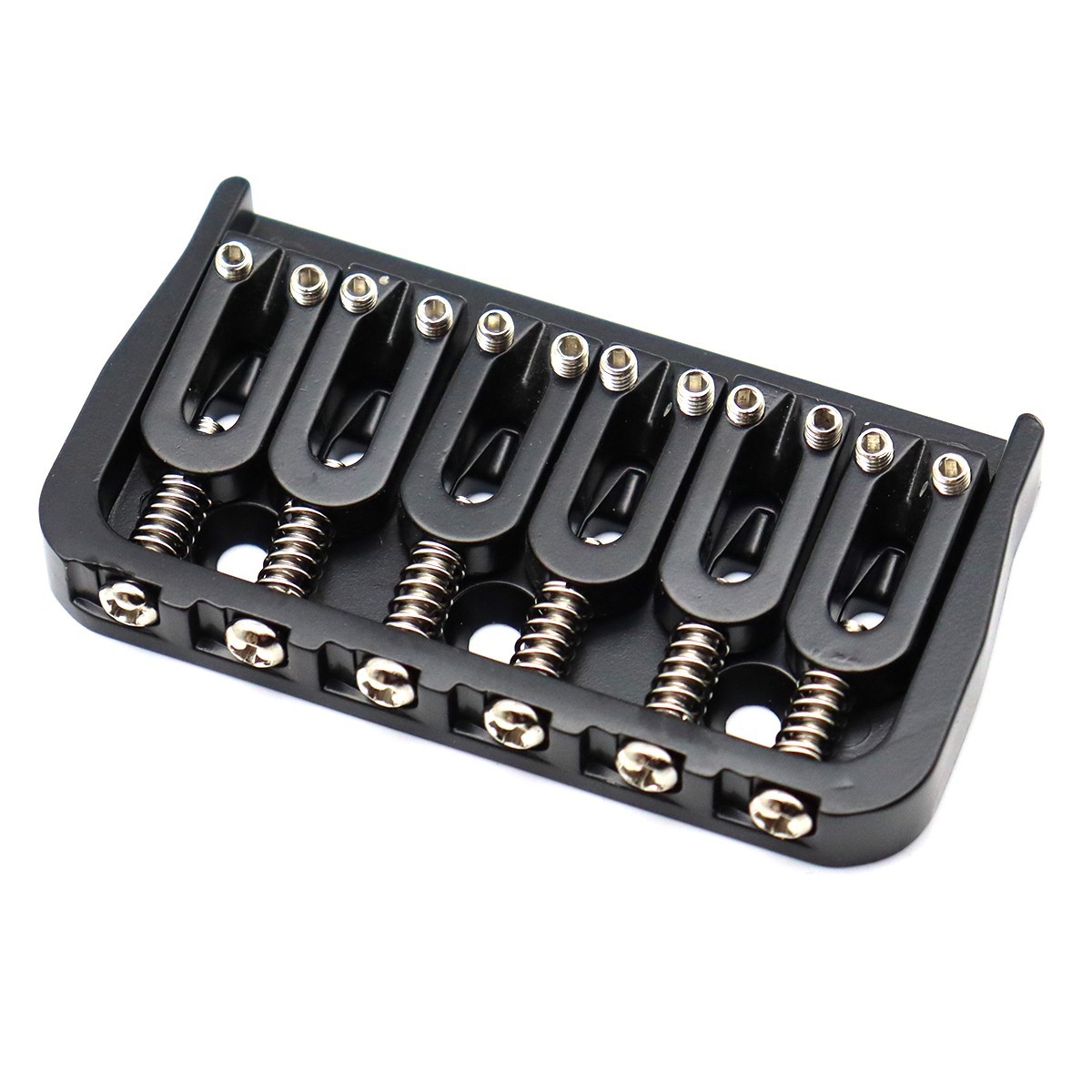 6 Strings Electric Guitar Bridge String Through Body Fixed Bridge Black ﻿Set