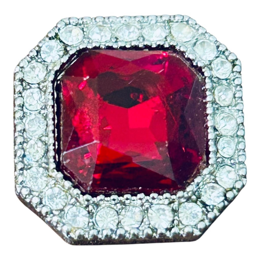 Snap Jewelry Rhinestone Square Halo 18-20mm Fits Ginger Charms Style Accessories