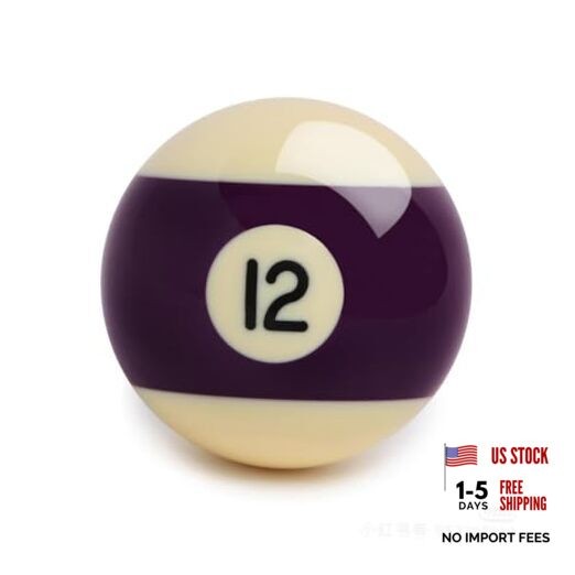 Replacement Billiards Ball Set, 1-1/2" Mini Size, 1.5 Inch, Replacement 12