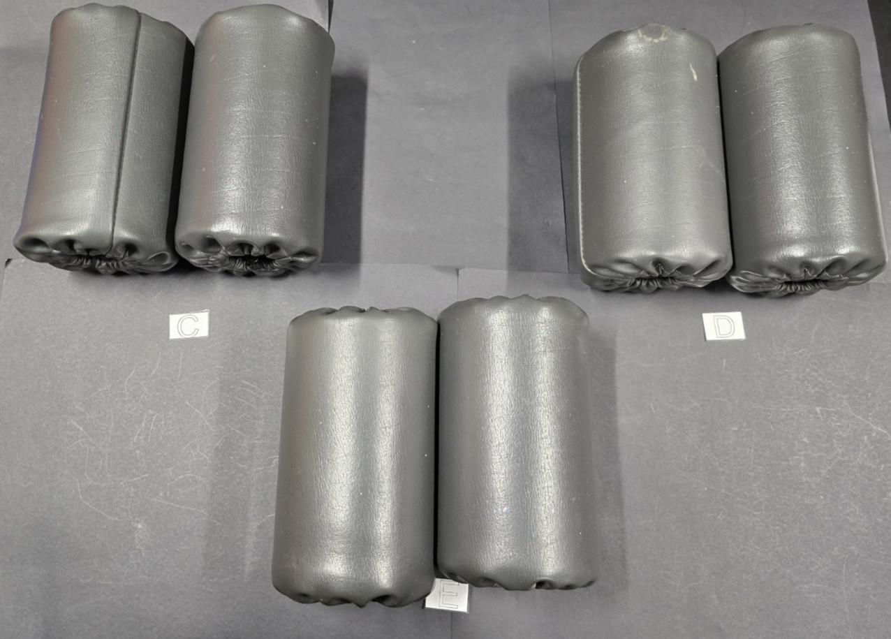 7" High Density Foam Roller Replacement Leg Pads for Home Gym Exercise Machine
