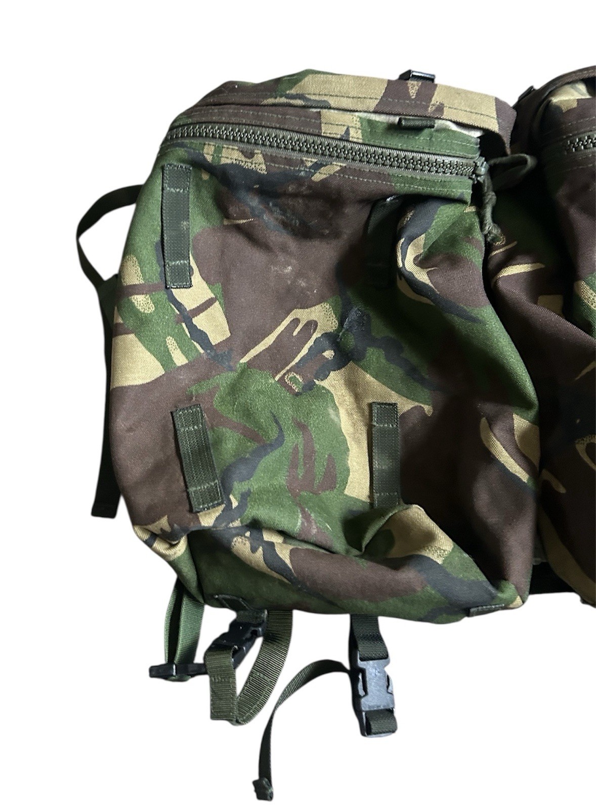 BRITISH ARMY ISSUE DPM BACKPACK SIDE POCKET POUCHES X2 WITH YOKE DAYPACK