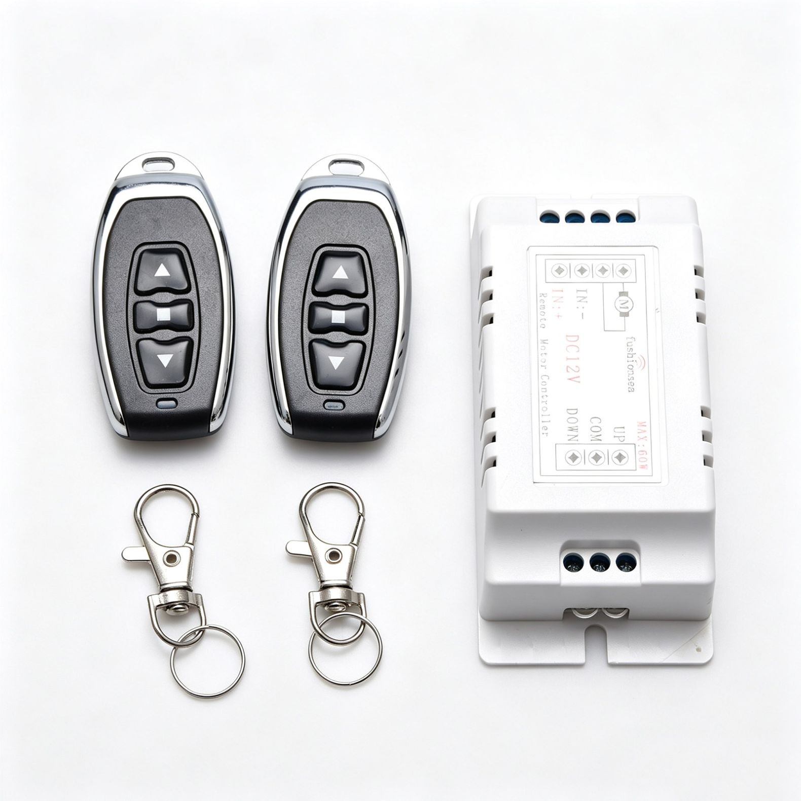 Universal Motor Wireless Remote 12V Switch 2 Channel RF433MHz Remote Control