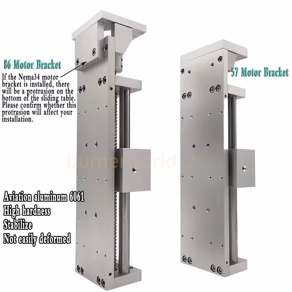 Heavy TH20 SUF1610-1000mm Stroke & 57 Motor Bracket Linear Rail Sliding Table