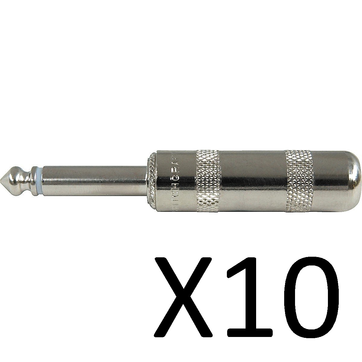 Lot of 10 New Original Switchcraft 280 1/4 6.35mm 2-Conductor Mono TS Phone Plug