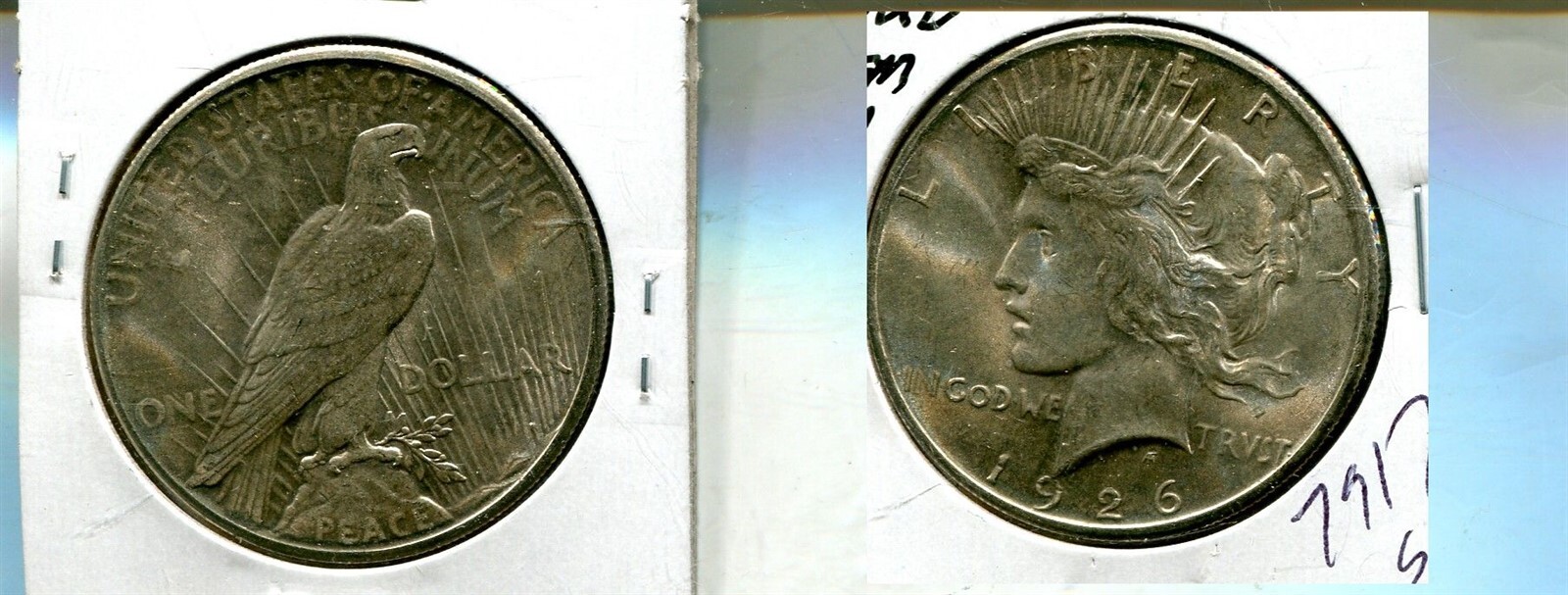 1926 P PEACE SILVER DOLLAR GEM BU 7917S