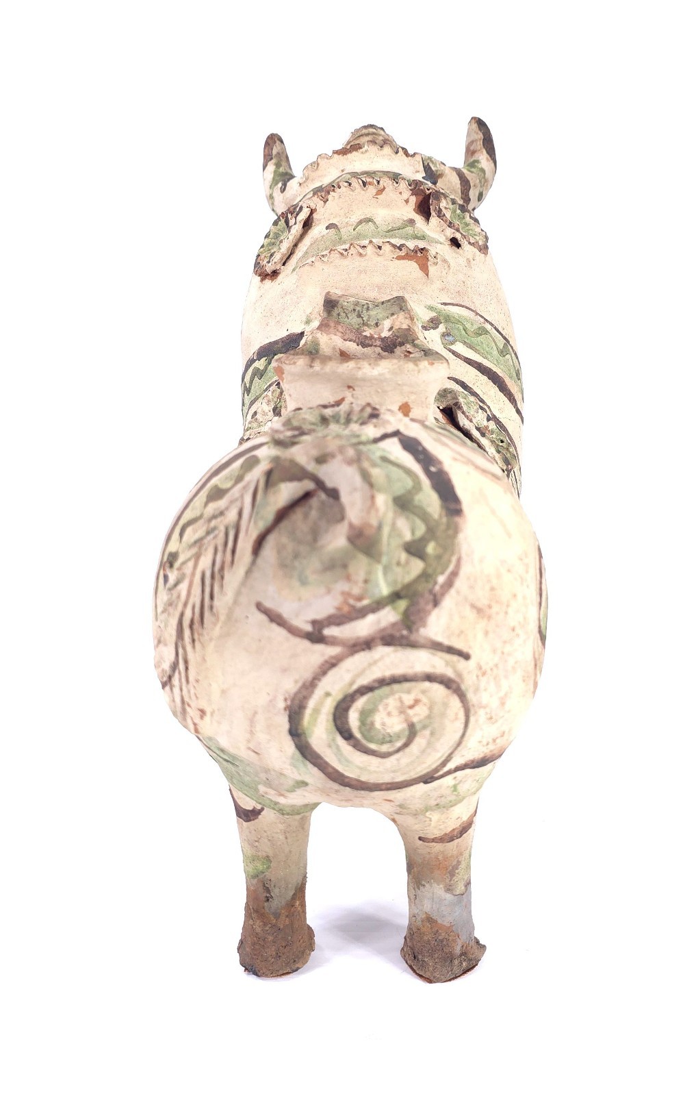 Large Torito de Pucara' Ceramic Peruvian Bull Sculpture - Great Character