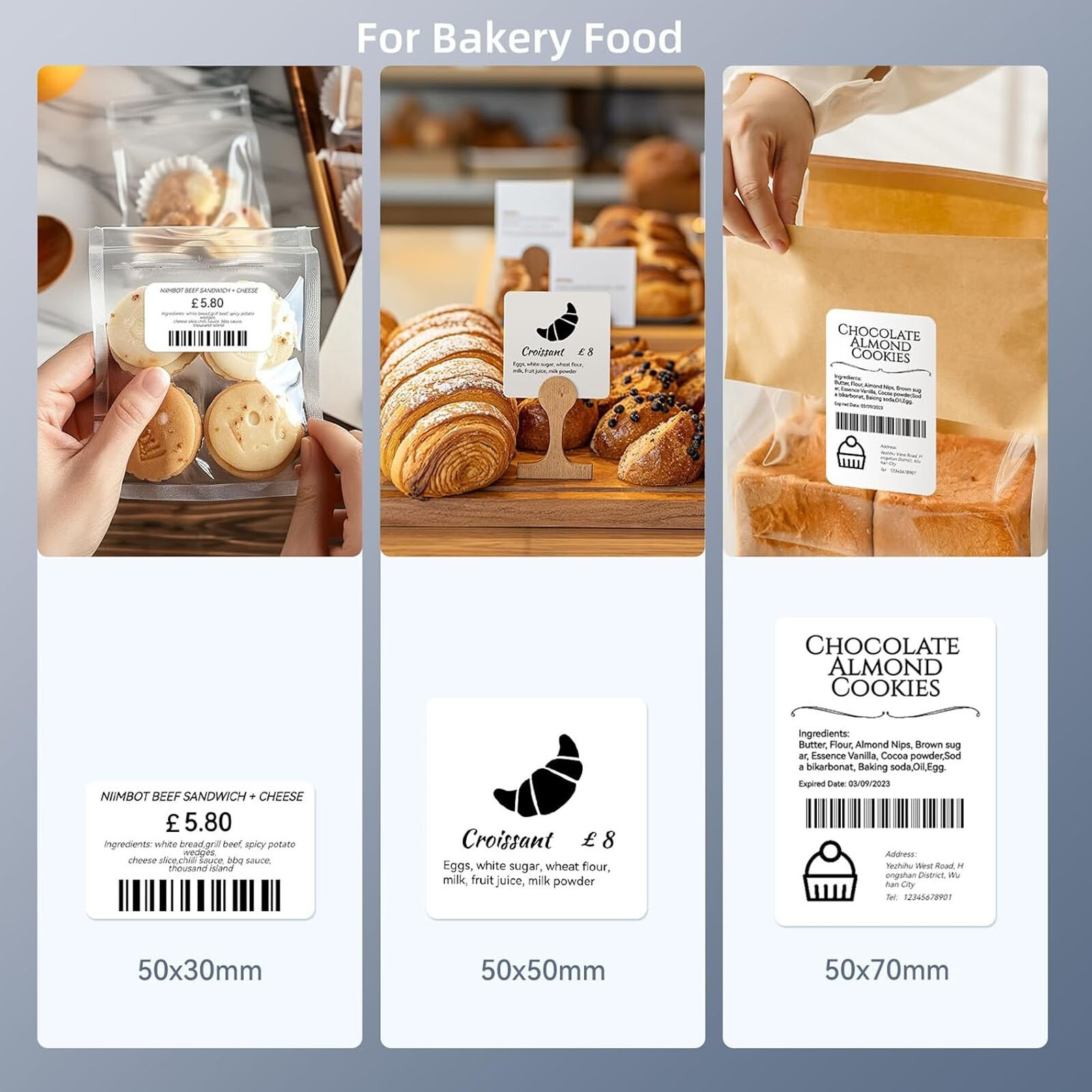 NIIMBOT Label Maker Machine with Tape, Portable Bluetooth Thermal Printer
