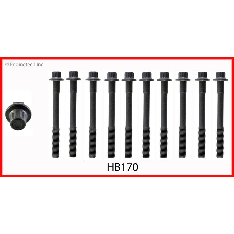 Enginetech Engine Cylinder Head Bolt Set HB170;