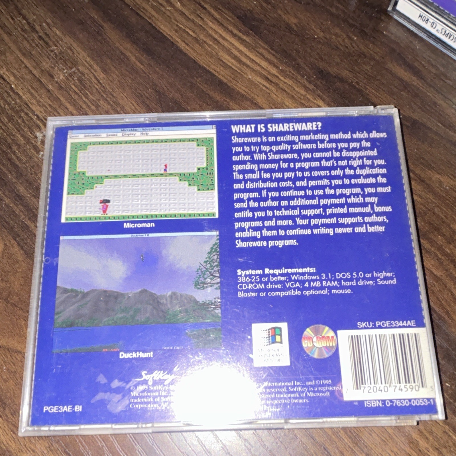SoftKey Game Empire Volume II 250+ Games Shareware CD-ROM for Windows/DOS