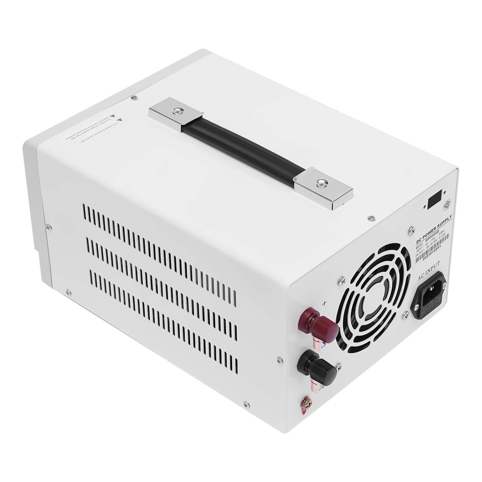 MP3020D 30V 20A DC Power Supply Variable Adjustable High Precision Digital Cord