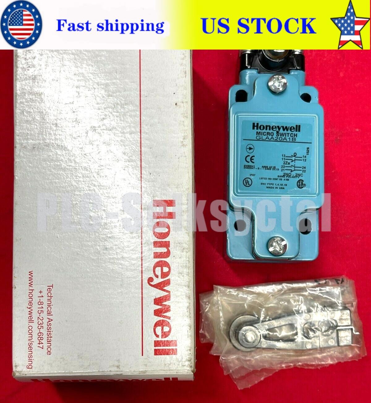 HONEYWELL MICRO SWITCH, GLAA20A1B, 600A, 15VAC, 2NO & 2NC SAME POLARITY