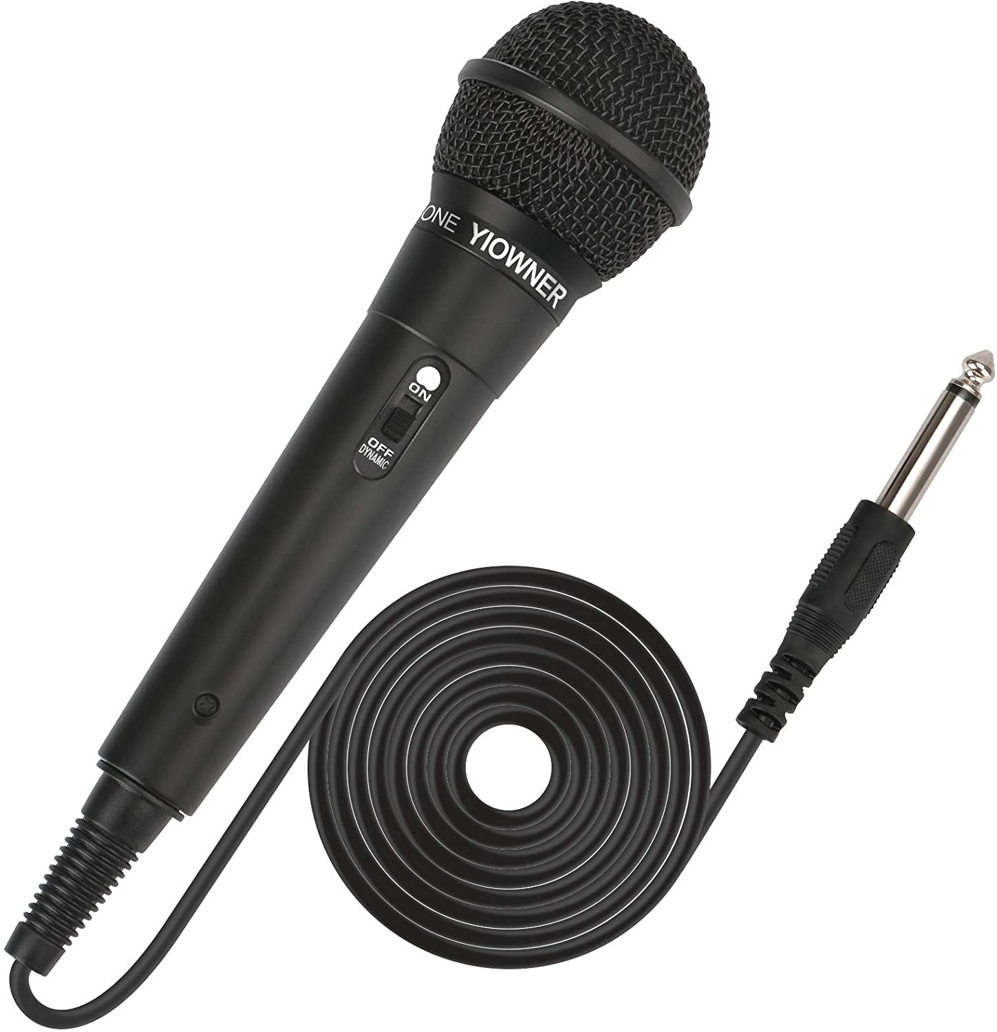 Wired Dynamic Microphone Handheld Karaoke Vocal Mic 1/4" Jack 8.2ft Cord Speaker