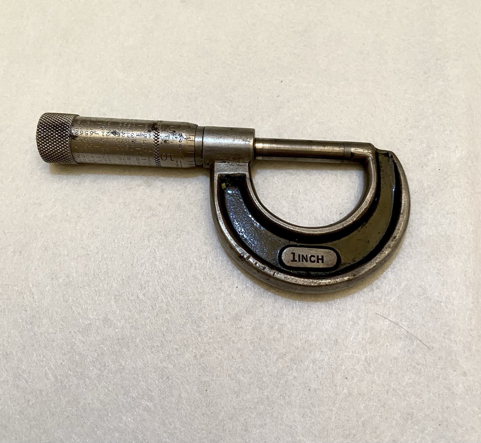 Micrometer No 436 Machinist Tool Locking Ring Starrett 9-1