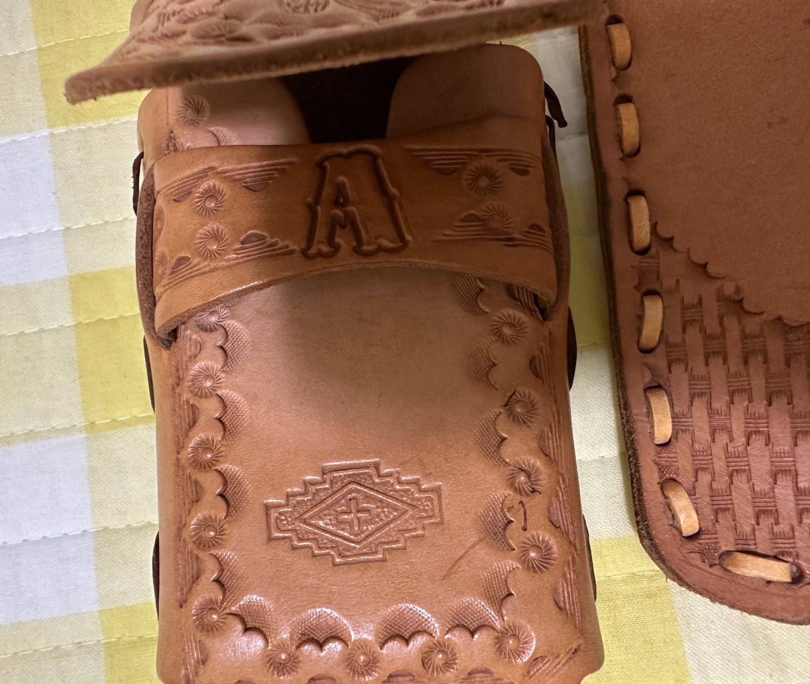 Vintage Leather Tooled Items