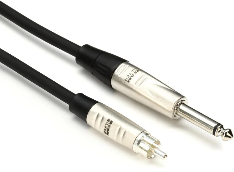 Hosa HPR-010 Pro Unbalanced Interconnect TS to RCA - 10'
