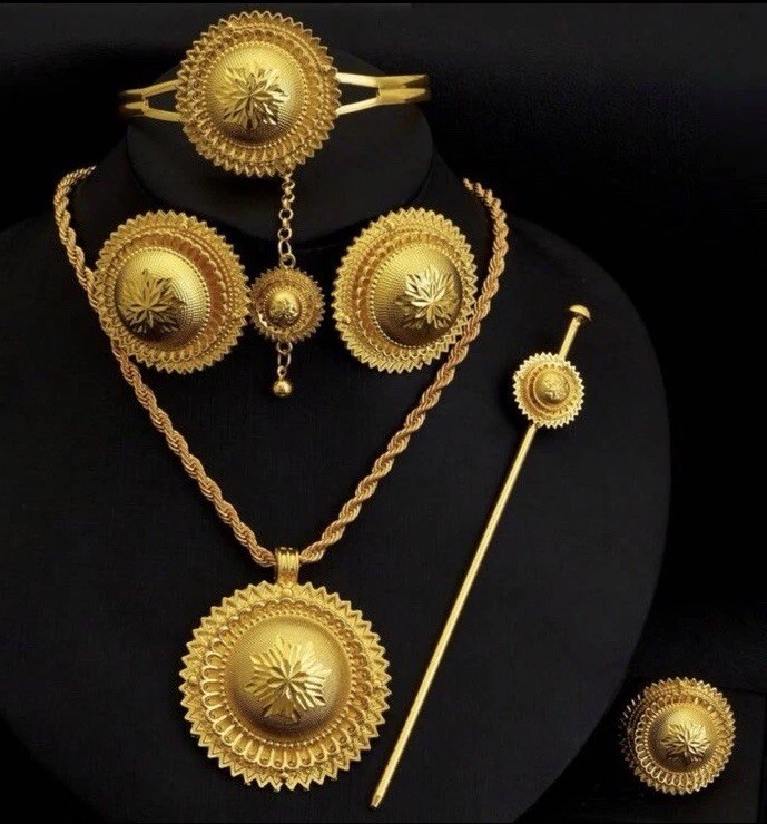Ethiopian & Eritrean traditional Jewelry gold