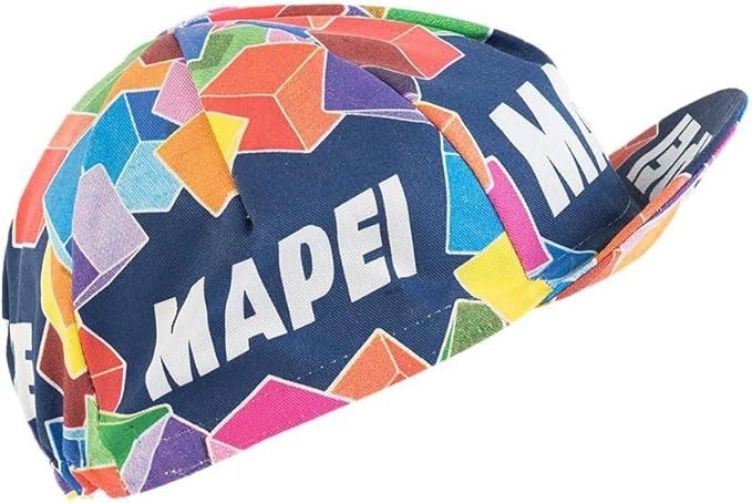 Retro Vintage Team Cycling Cap – Anti-Sweat, Team Jersey Caps, Mapei