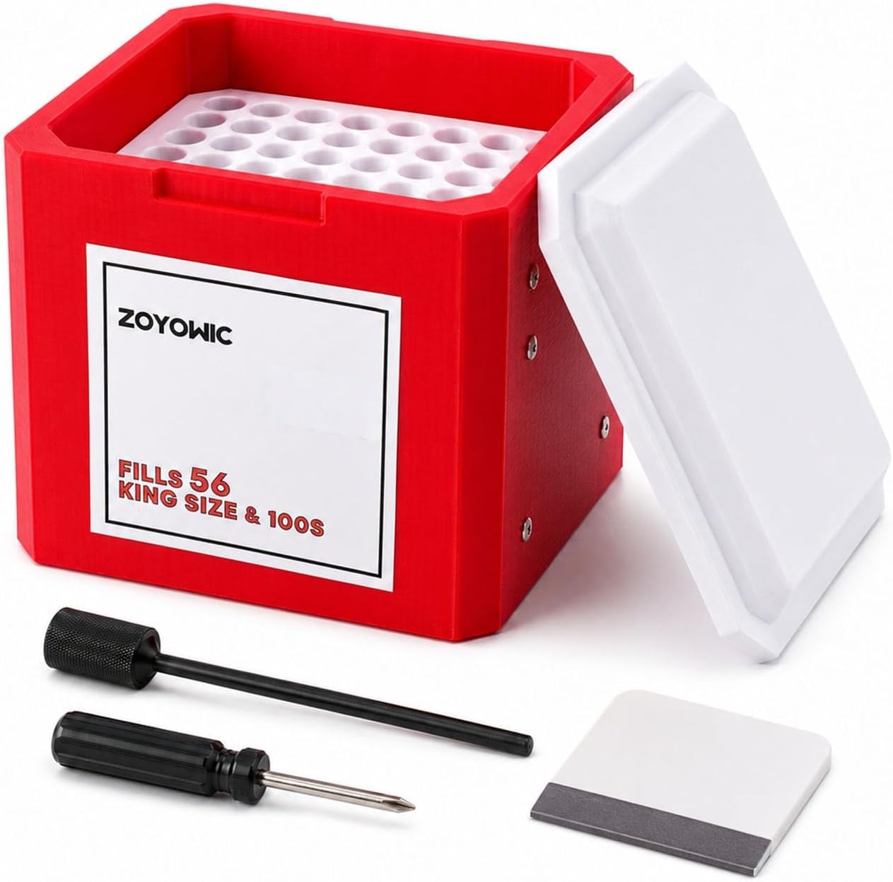 Bump Box for Cones - 56 Cone Packer and Filler - Pre-Rolled Cone Machine Stuffer