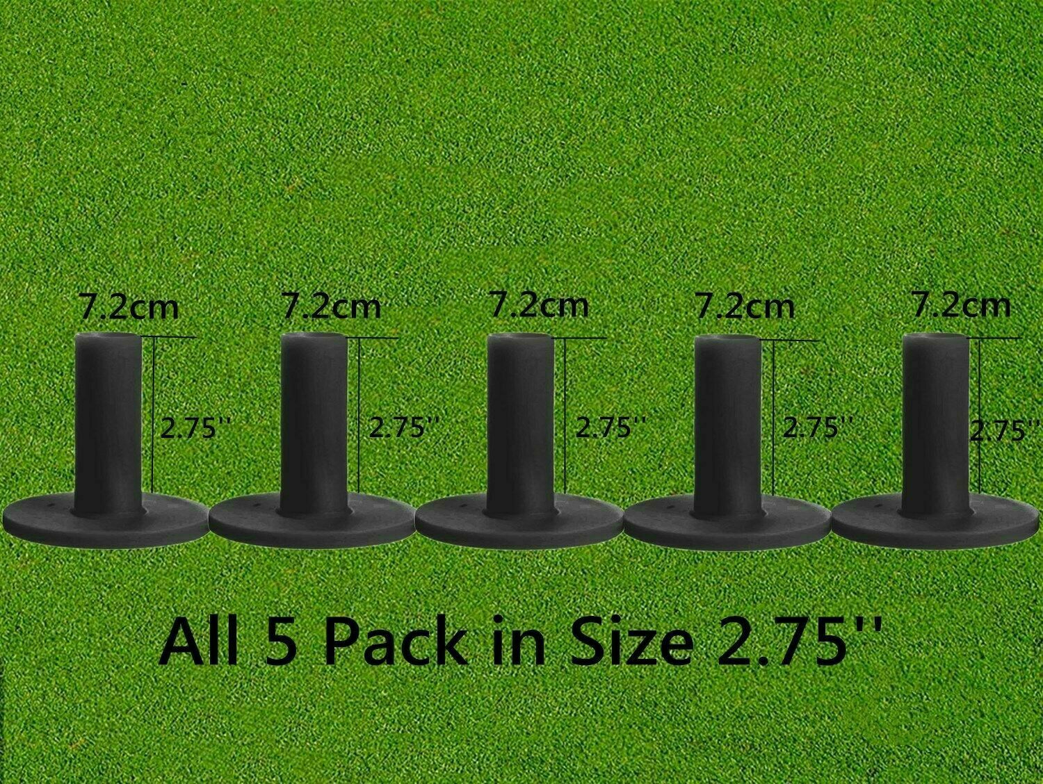 New Golf Rubber Tee For Driving Range Practice Mat 3/5/6 Pack Fast Ship