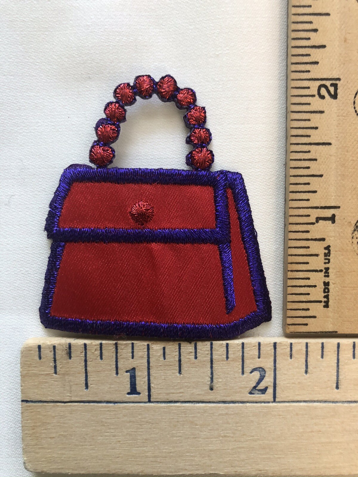 Red Hat Lady Purse Iron on Appliqué