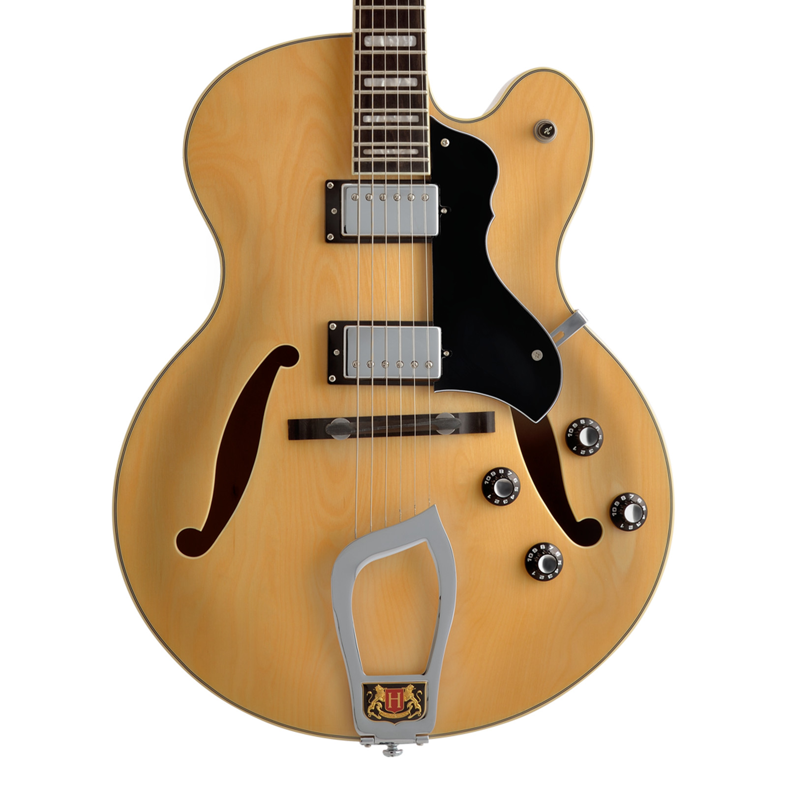 Hagstrom HJ 500 Single Cut Hollow Electric Guitar - Natural - Open Box