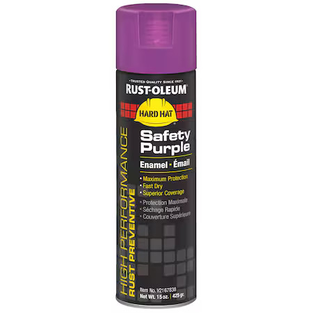 Rust-Oleum V2167838 Rust Preventative Spray Paint, Safety Purple, Gloss,