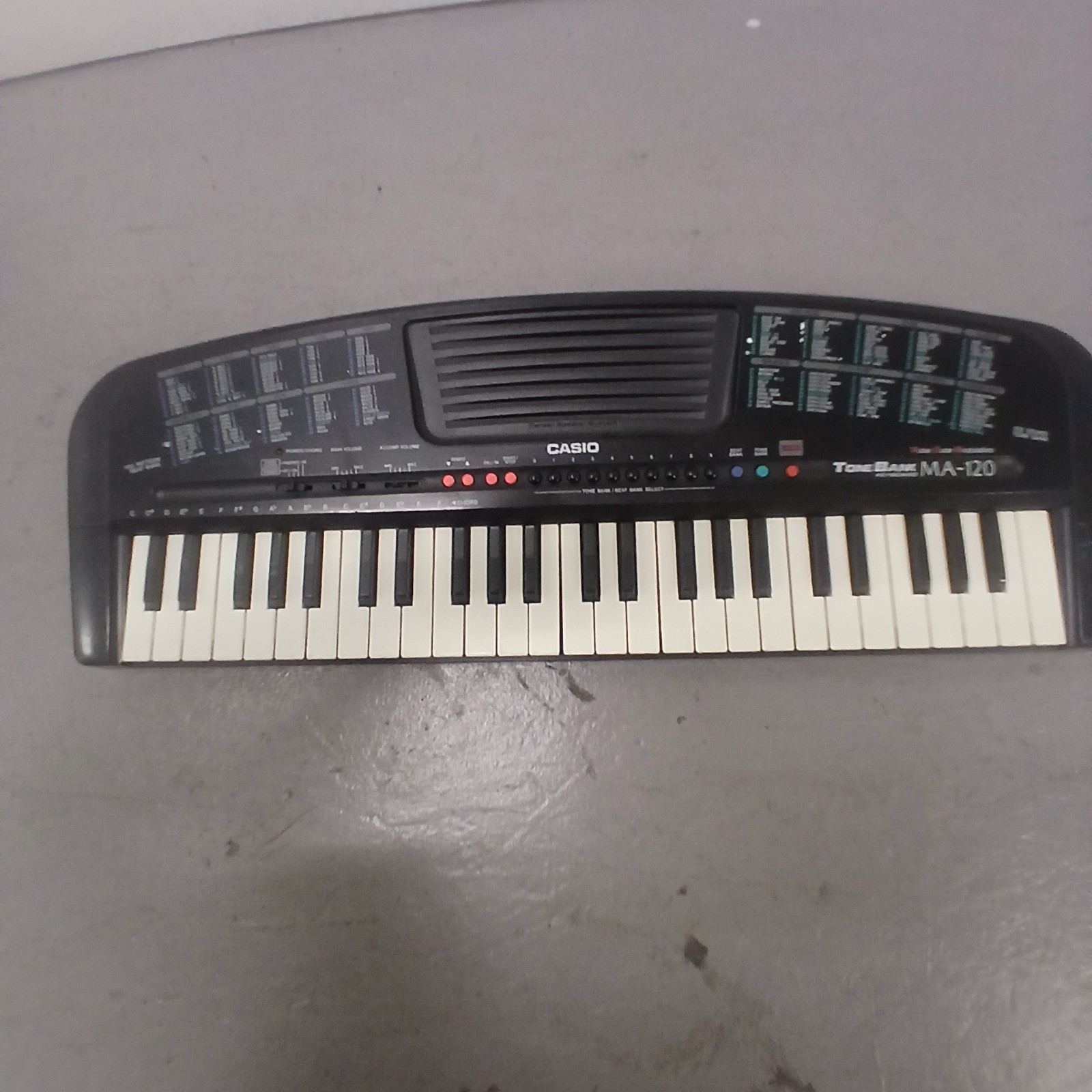 Casio MA-120 Electronic Keyboard Tested And Works.