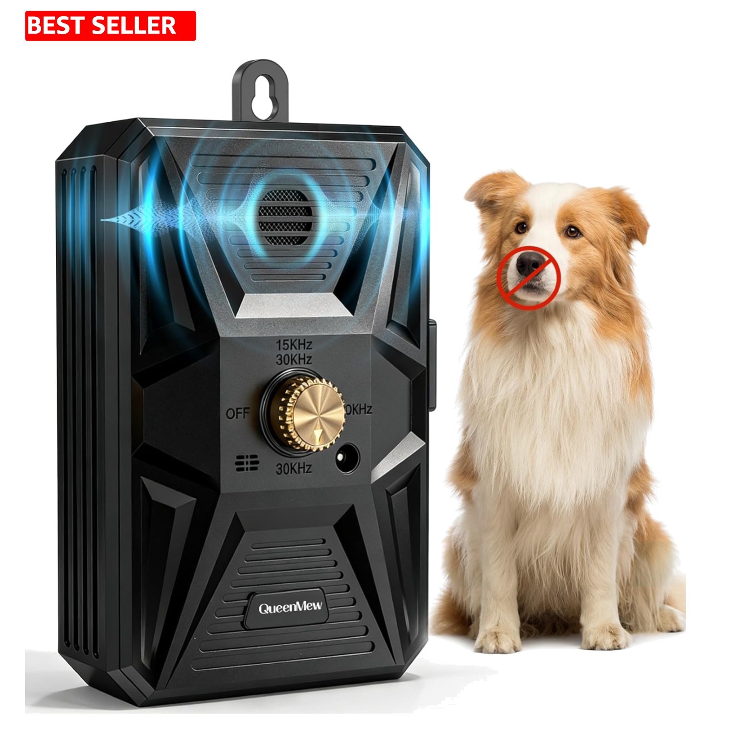 Effective Ultrasonic Bark Control Device - 3 Modes, Rechargeable & Portable
