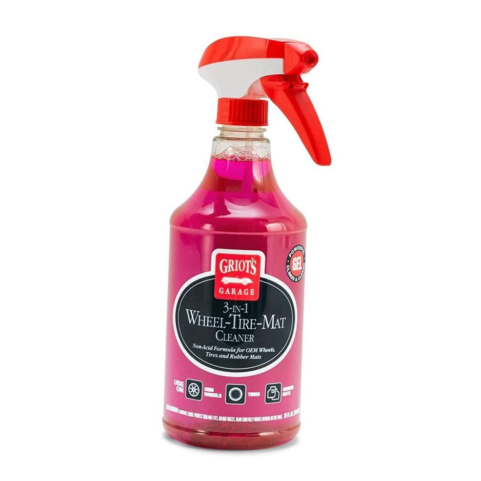 3-in-1 Wheel-Tire-Mat Cleaner for Car Detailing, Auto Cleaning Gel for 25oz