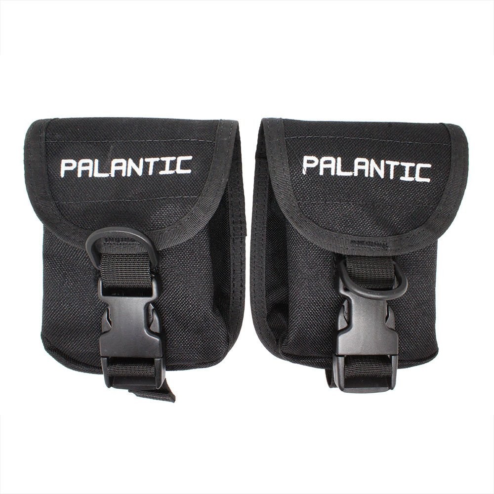 Palantic Scuba Diving Trim Weight Pockets with QR Buckles (1 One Size, Black