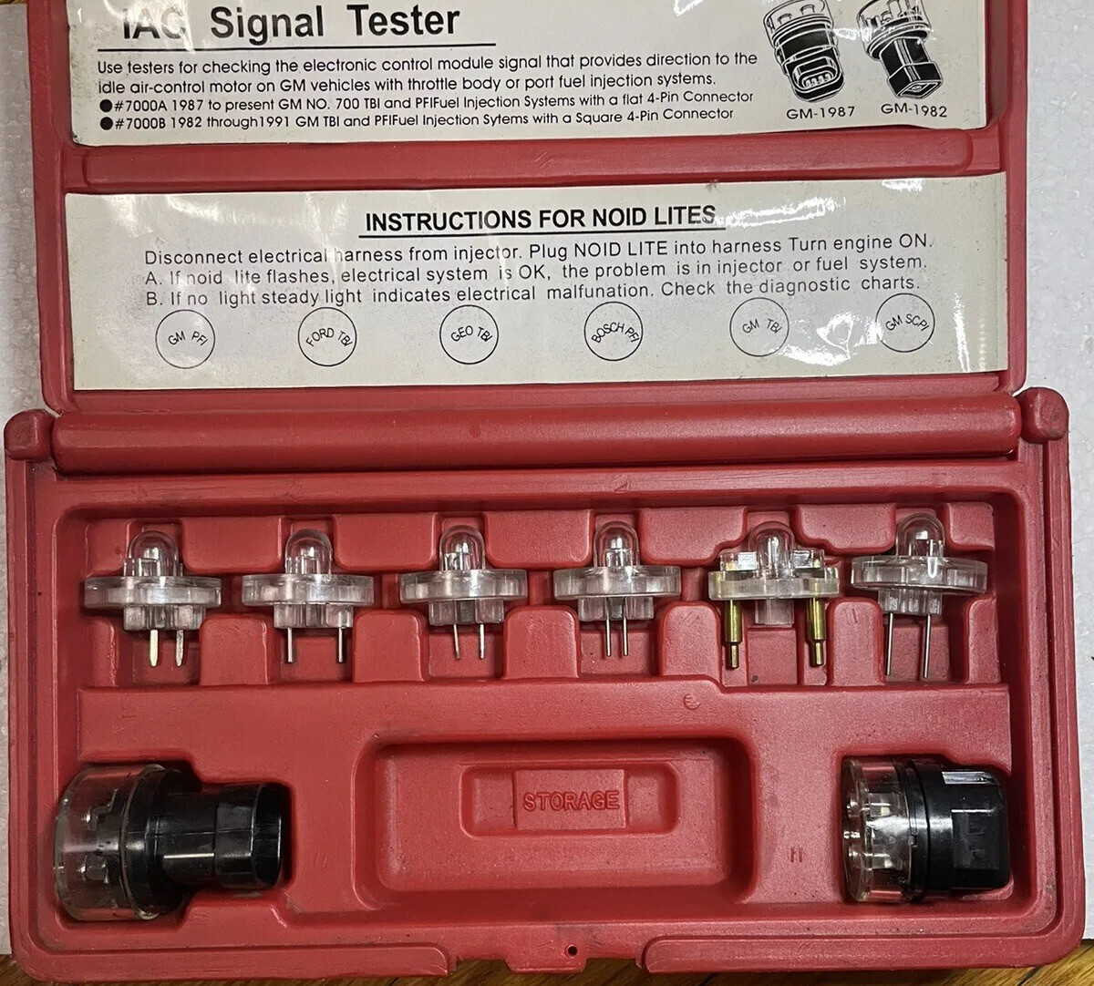 Astro Pneumatic 7898 8pc Deluxe Noid Lite & GM AC Signal Test Lights Set