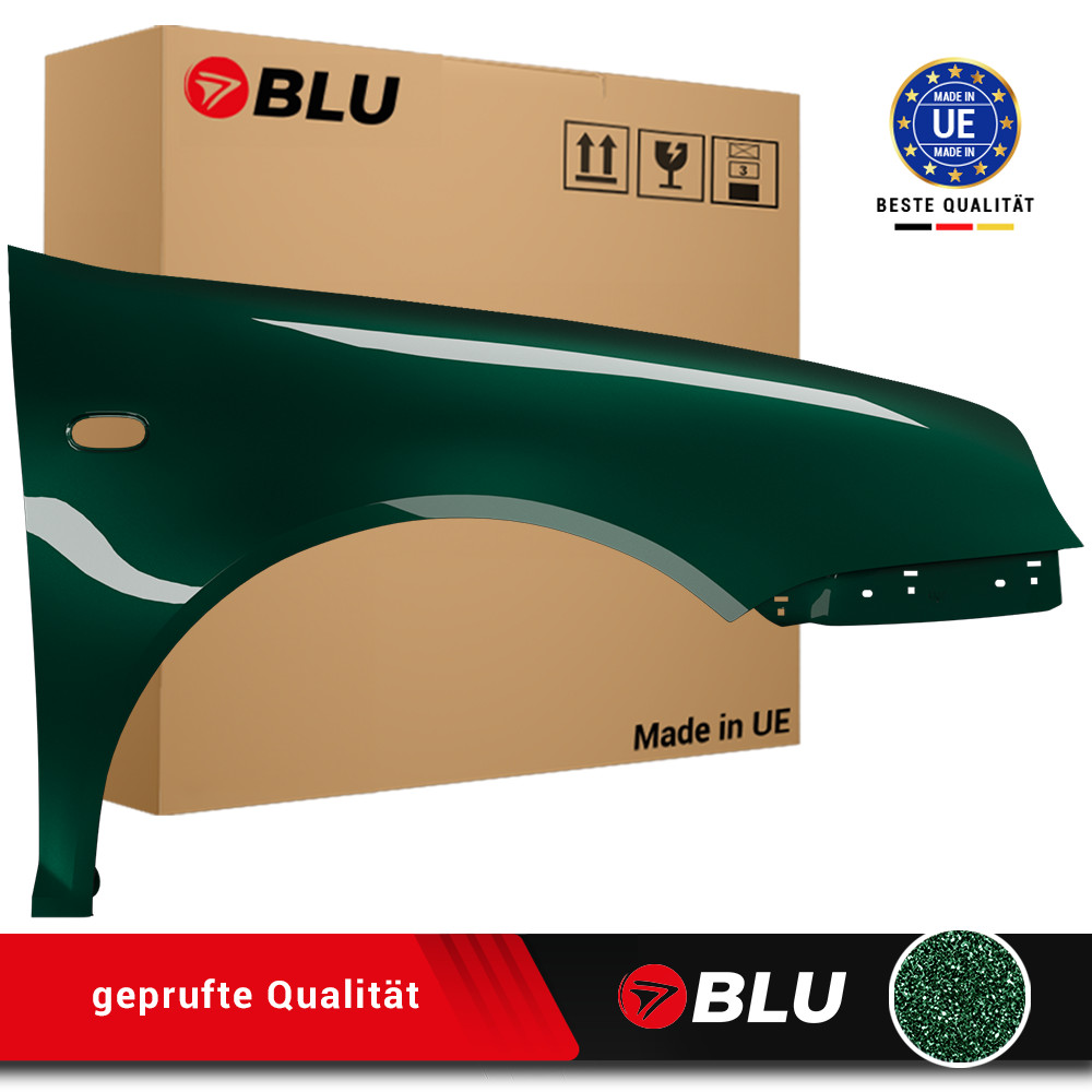 Fender for VW Golf IV 4 LC6M right green 97-06 front painted new galvanized