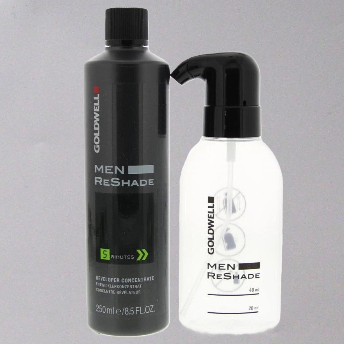 6CA Goldwell Men ReShade Grey Blending Hair Color with Developer & Bottle