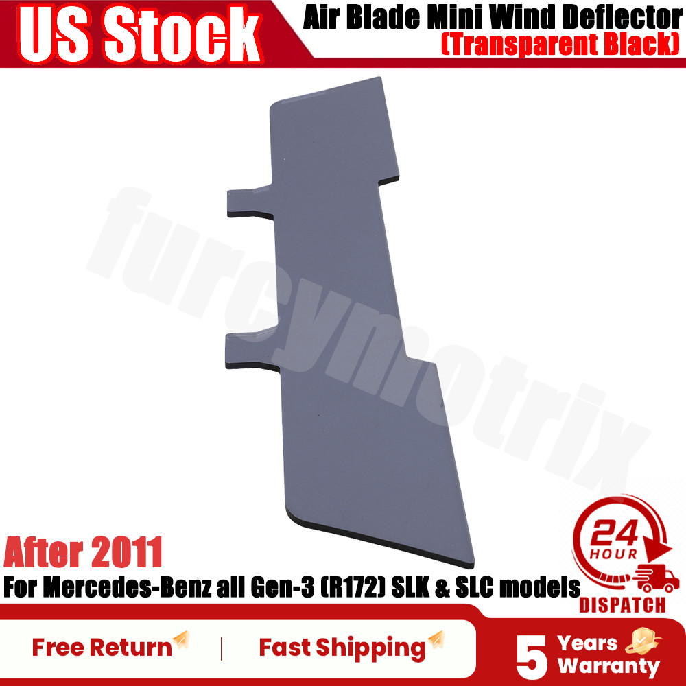 Air Blade Mini Wind Deflector For Mercedes-Benz all Gen-3 R172 Transparent Black