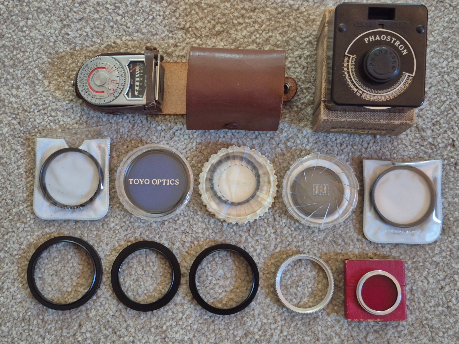 Photographic Filters, Adapter Rings, Misc.