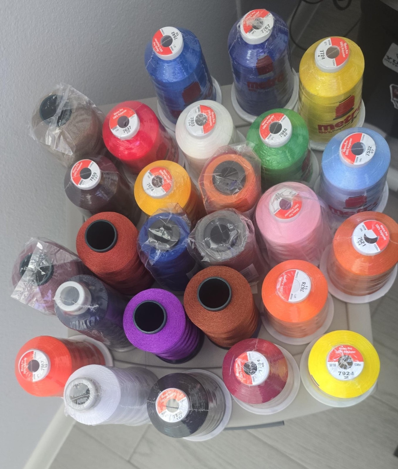 Embroidery thread.