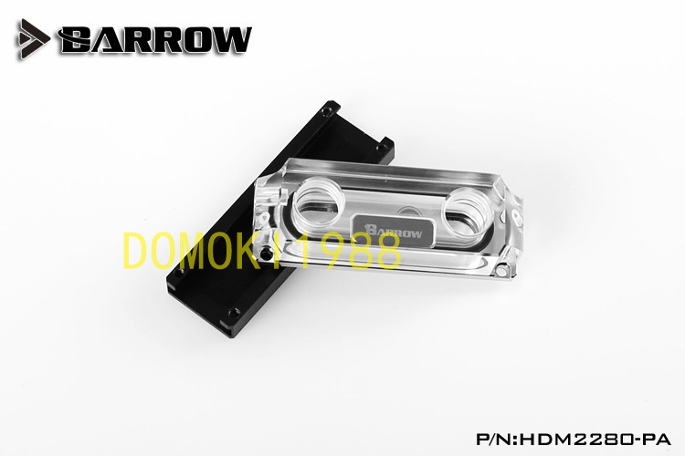 Barrow PCIE M.2 NGFF NVMe SSD Optane 1/4G Water Cooling block Thermal Heatsink