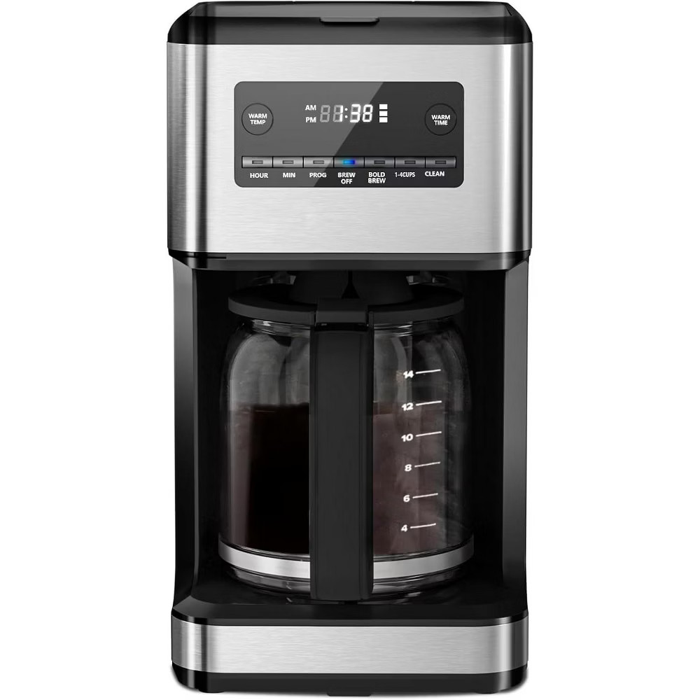 Kismile 14 Cup Drip Coffee Maker, 24-Hour Programmable Drip Coffee Machine, Bold