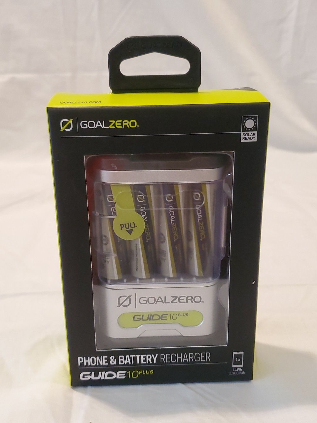 NEW GOAL ZERO GUIDE 10 PLUS PHONE AND BATTERY RECHARGER RECHARGEABLE PACK KIT