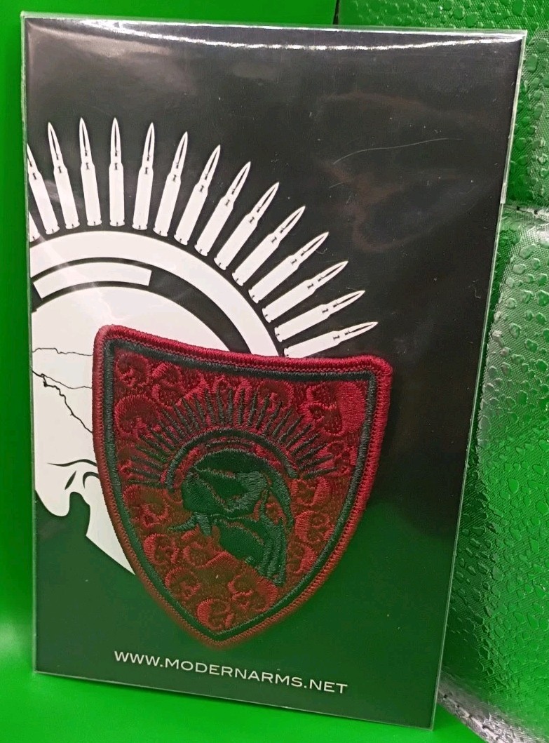 RARE MODERN ARMS QUILTED SERIES SPARTAN SKULL SHIELD MORALE PATCH
