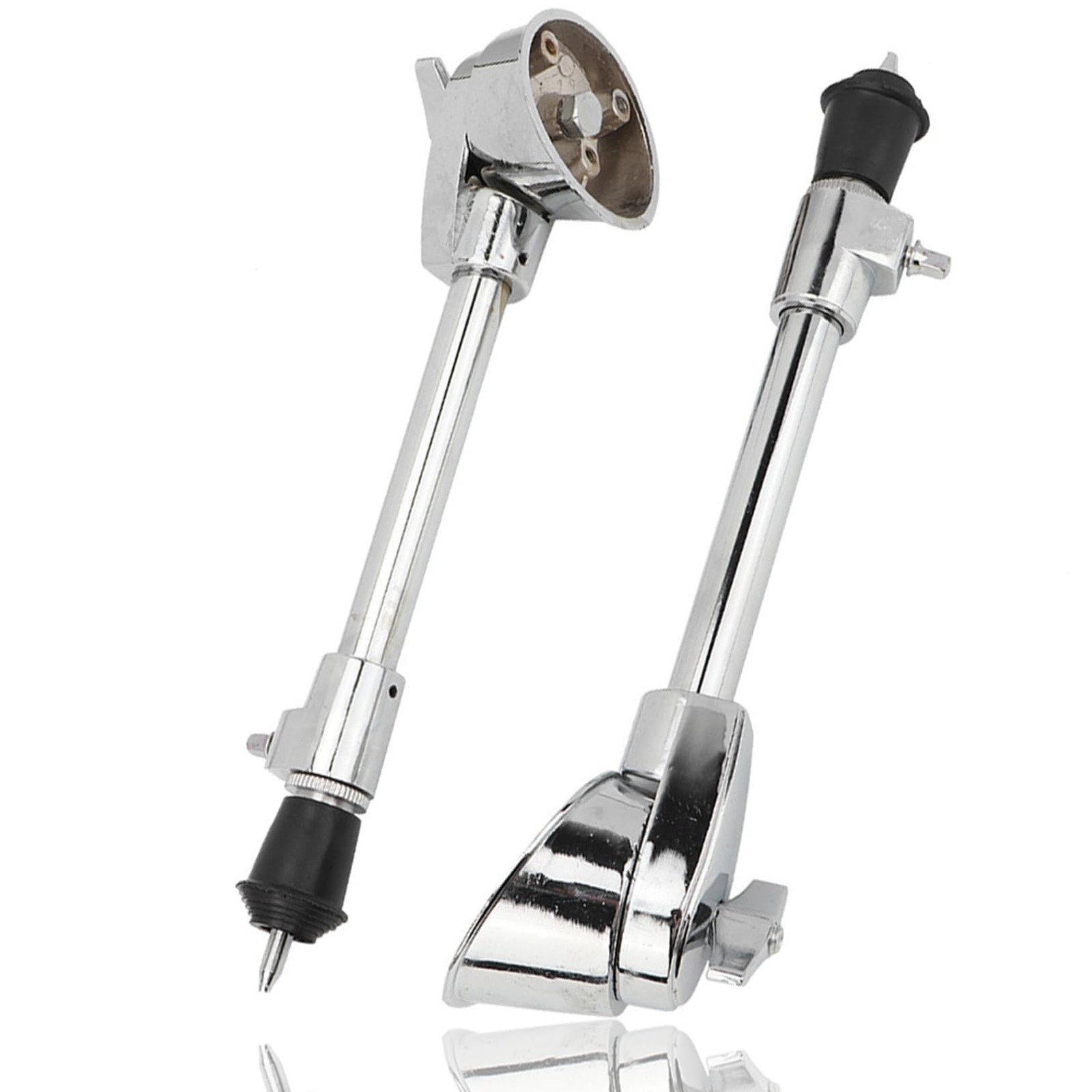2 PCS Bass Drum Legs patas para bombo Silver Steel 16Mm Anti-skid Drum Stand ...