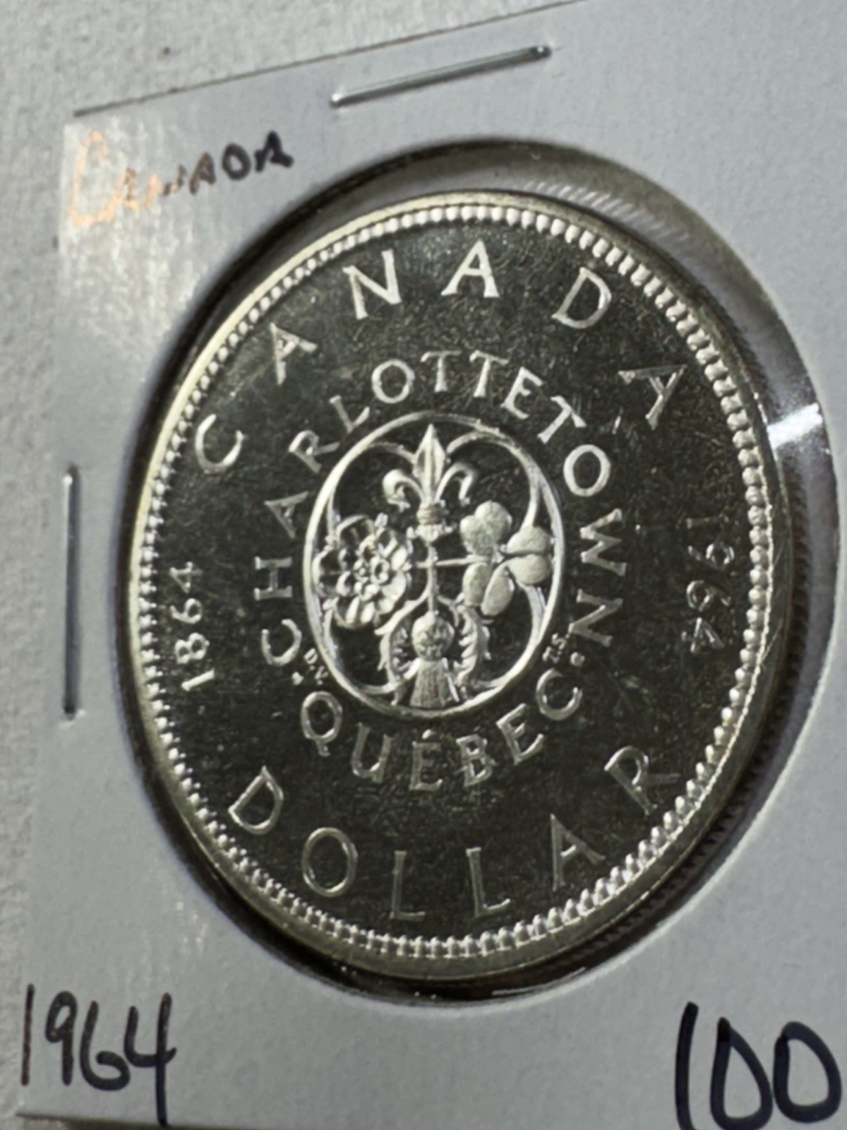 1964 Canada $1 Silver Coin Charlottetown